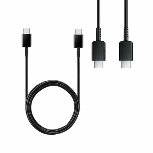 1 Samsung Charger 25W Super Fast UK Main Plug And USB-C Cable - Black
