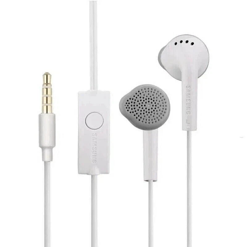Genuine Samsung Handsfree EHS61ASFWE Headphones Earphones with Mic 3.5mm - White