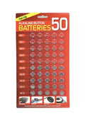 Original 50 Assorted Button Cell Watch Batteries AG 1 AG3 AG4 AG10 AG12 AG13