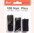100 Bun Pins Pack Ladies Bob Kirby Hair Grips Fashion Styling Wavey Slides