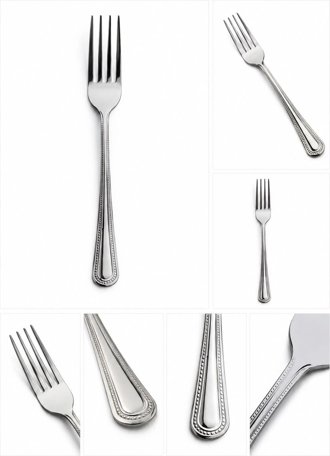 Stainless Steel Dinner Forks Cutlery Dining Table Kitchen Set of 6 & 12