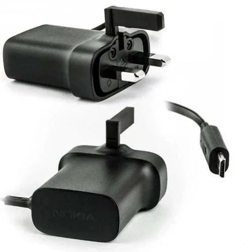 Genuine Nokia AC-18X Micro USB Charger - Black