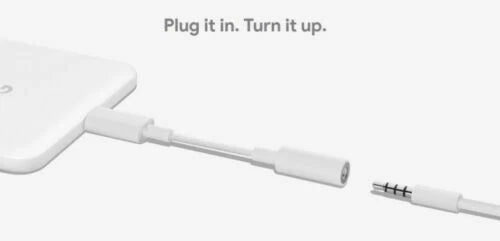 Genuine Google Pixel Type-C Headphones 3.5mm Jack Adapter For Pixel 6, 5,4/3/2XL